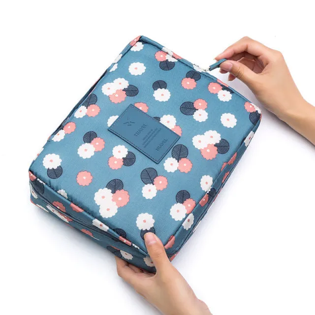 FUDEAM Multifunction Women Outdoor Storage Bag Toiletries Organize Cosmetic Bag Portable Waterproof Female Travel Make Up Cases