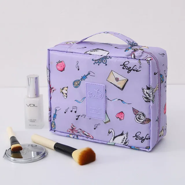 FUDEAM Multifunction Women Outdoor Storage Bag Toiletries Organize Cosmetic Bag Portable Waterproof Female Travel Make Up Cases