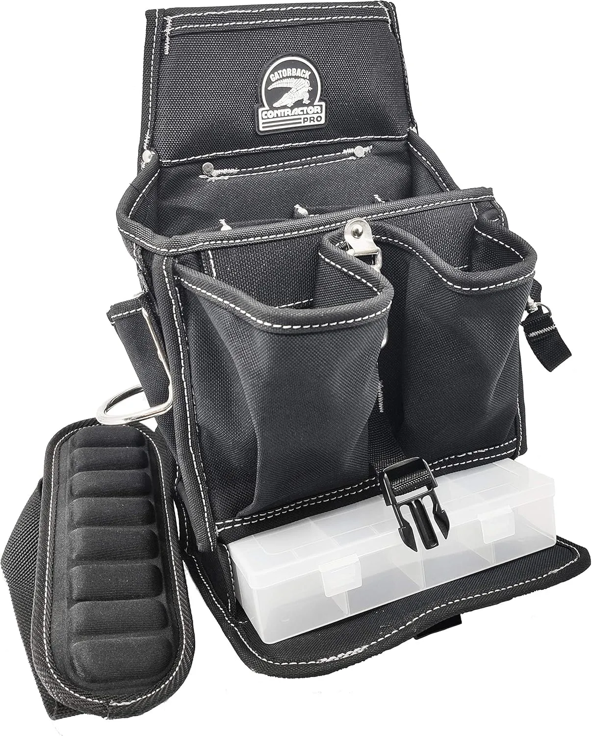 Gatorback Shoulder Combo with Tray. Handy Bag for Hvac, Mechanical and Electrical Contractors. Comfortable Ventilated Shoulder Strap.