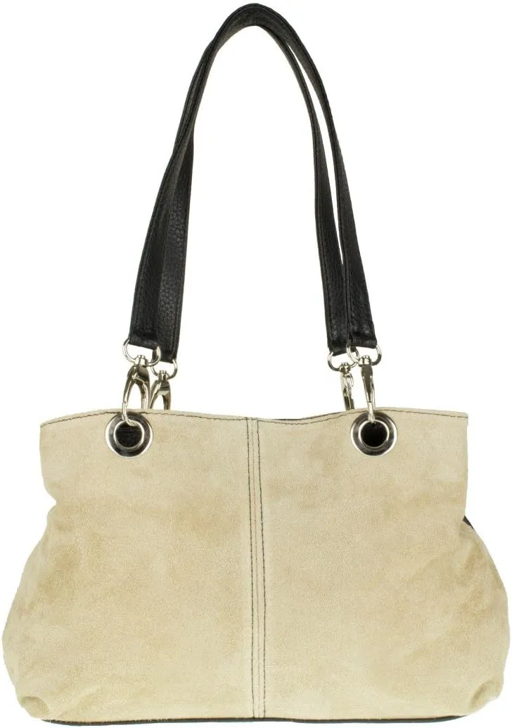Girly HandBags Womens Italian Suede Leather Shoulder Bag