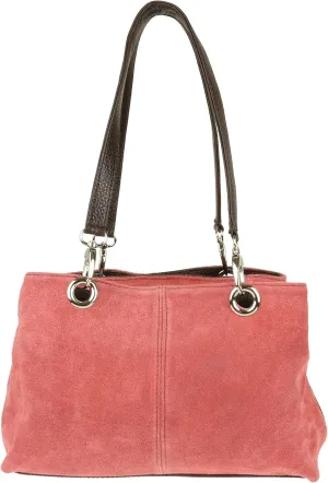 Girly HandBags Womens Italian Suede Leather Shoulder Bag