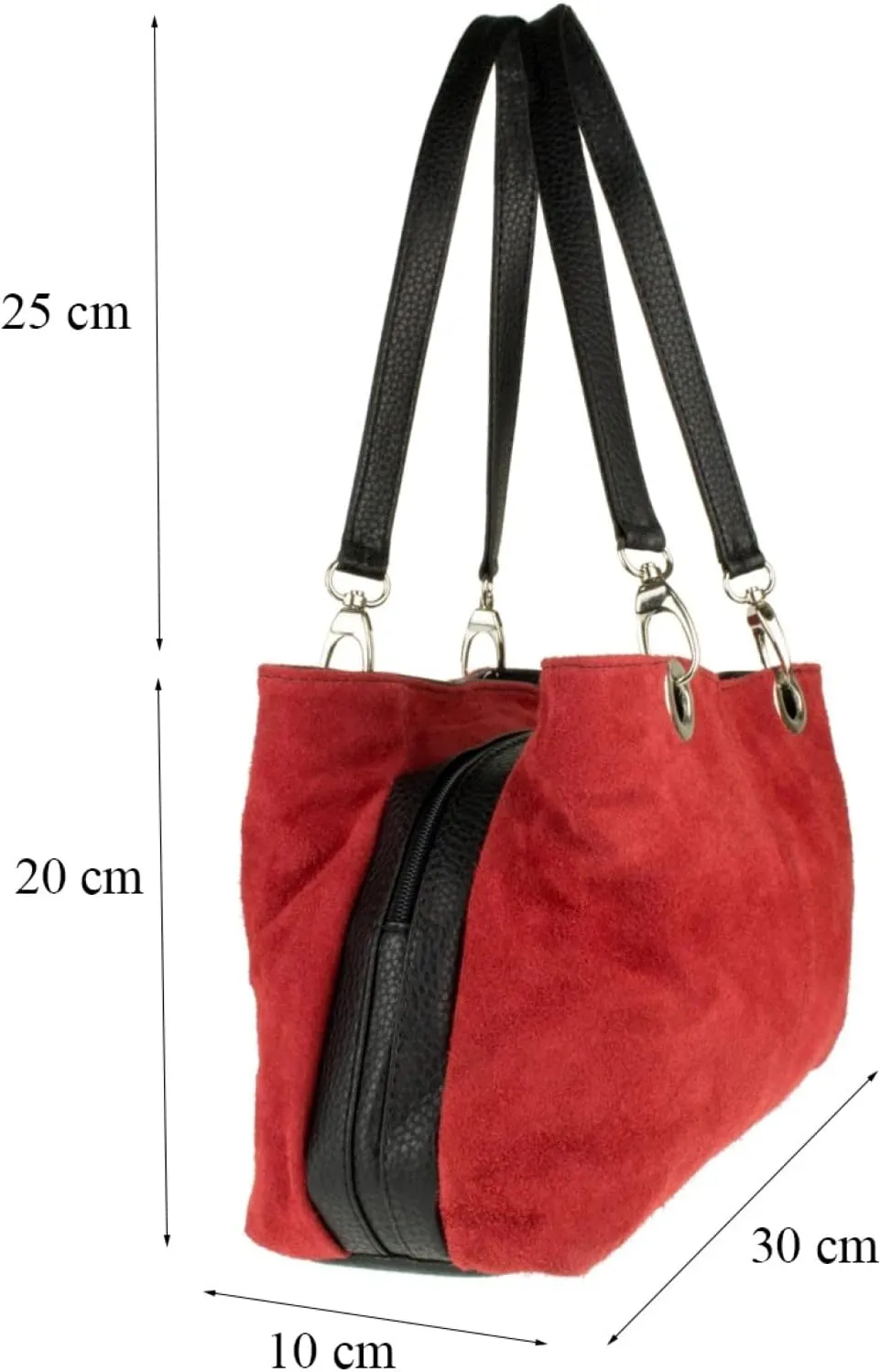Girly HandBags Womens Italian Suede Leather Shoulder Bag