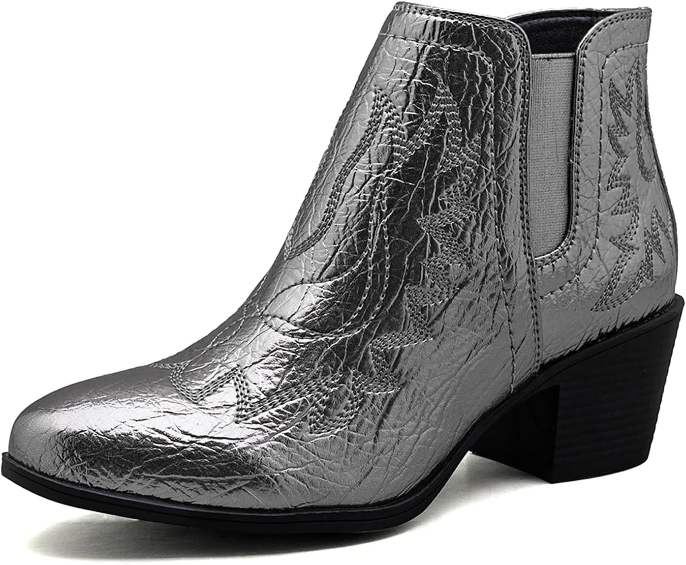 GLOBALWIN Women's Pull On Ankle Boots The Western Cowboy Cowgirl Boots
