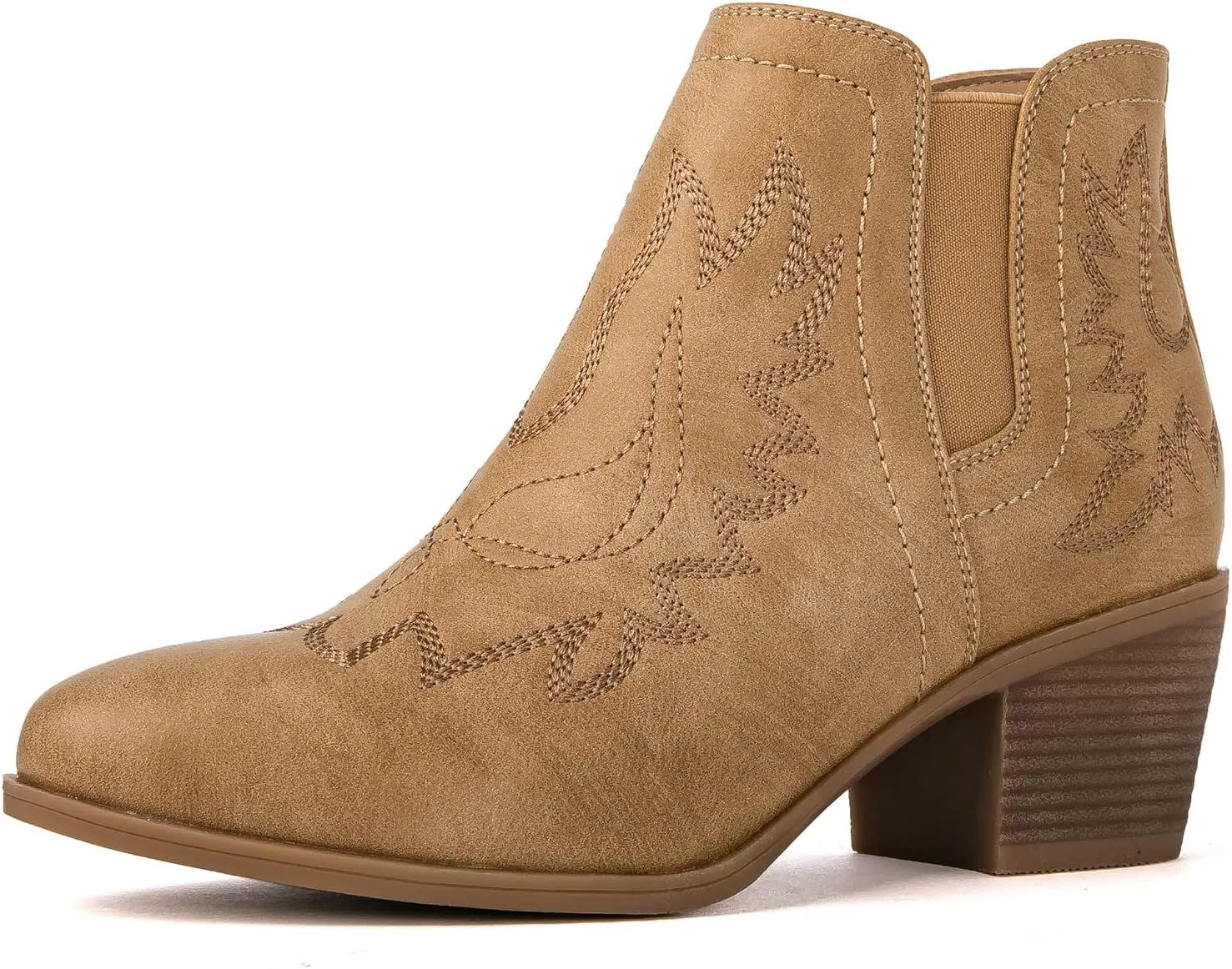 GLOBALWIN Women's Pull On Ankle Boots The Western Cowboy Cowgirl Boots