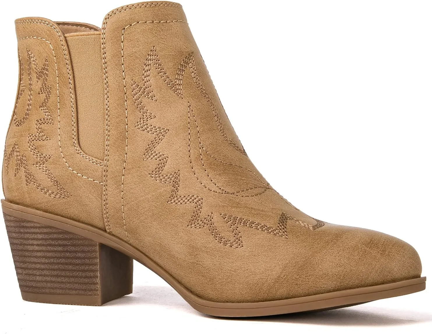 GLOBALWIN Women's Pull On Ankle Boots The Western Cowboy Cowgirl Boots