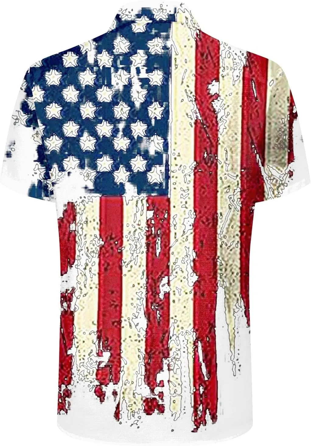 GOKKILRW 4th of July Womens Shirts USA Patriotic Outfits Button Down Short Sleeve Funny Hawaiian T-Shirts Beach Travel Tops