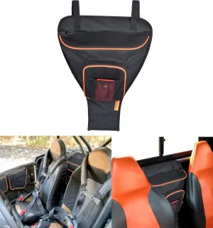 Goldfire RZR XP Accessories,1680D UTV Gear Bag Cab Pack Center Seat Storage Tool Bag Between Seat Shoulder Bag For Polaris Razor 570 800 S 900 1000 XP (Orange Piping)