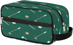 Golf Theme Toiletry Bag for Women and Men Shaving Bag with Handle Dopp Kit Toiletry Organizer for Travel for Toiletries Accessories