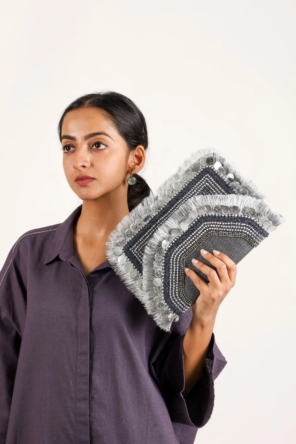 Grey Banjara Sling Bag