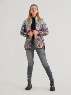 Grey Embellished Jean