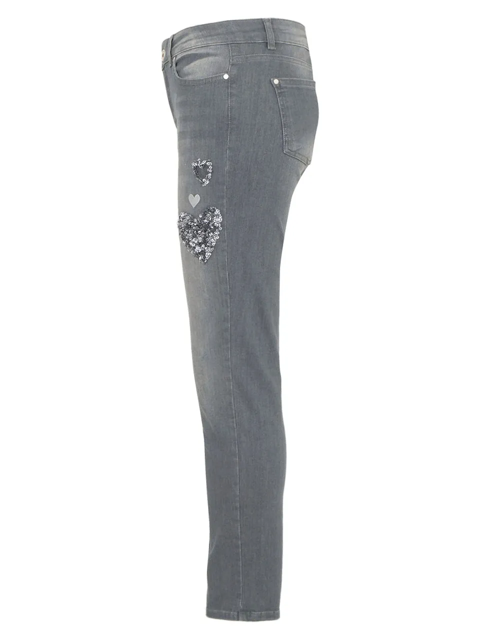 Grey Embellished Jean
