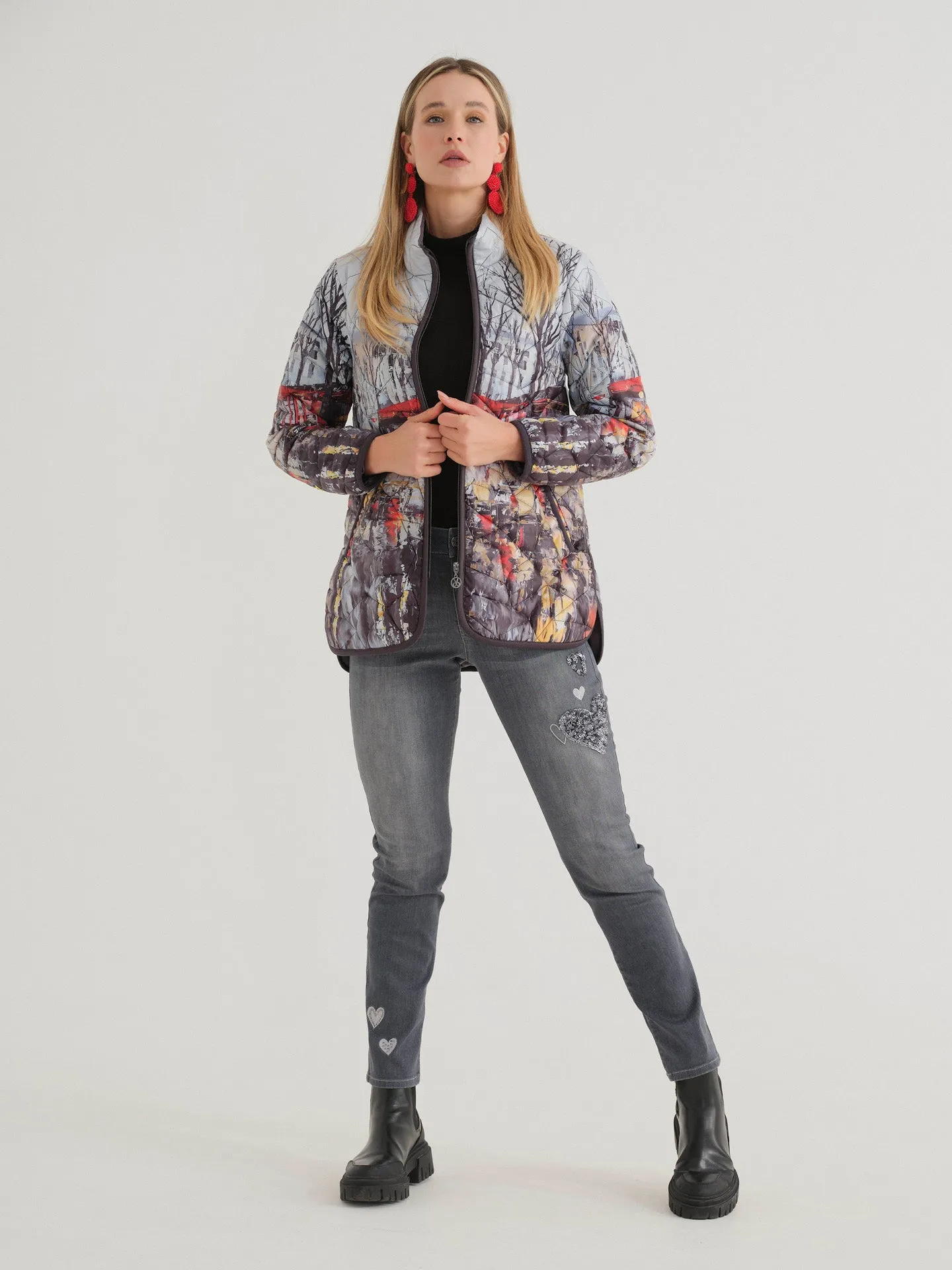 Grey Embellished Jean