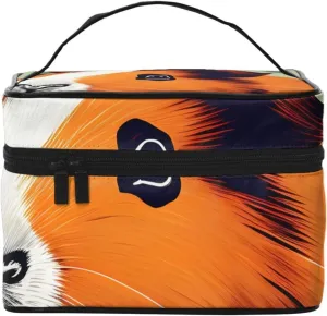 Guinea Pig Illustration Print Portable Travel Makeup Case Versatile Zipper for Makeup Bag Large Capacity Polyeste