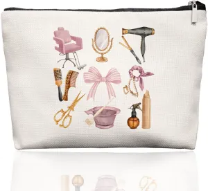 Hairstylist Gifts Women Makeup Bag Make Up Bag, Cosmetic Bags for Hairstylists, Hairdresser Gifts for Cosmetology Student Teen Girls