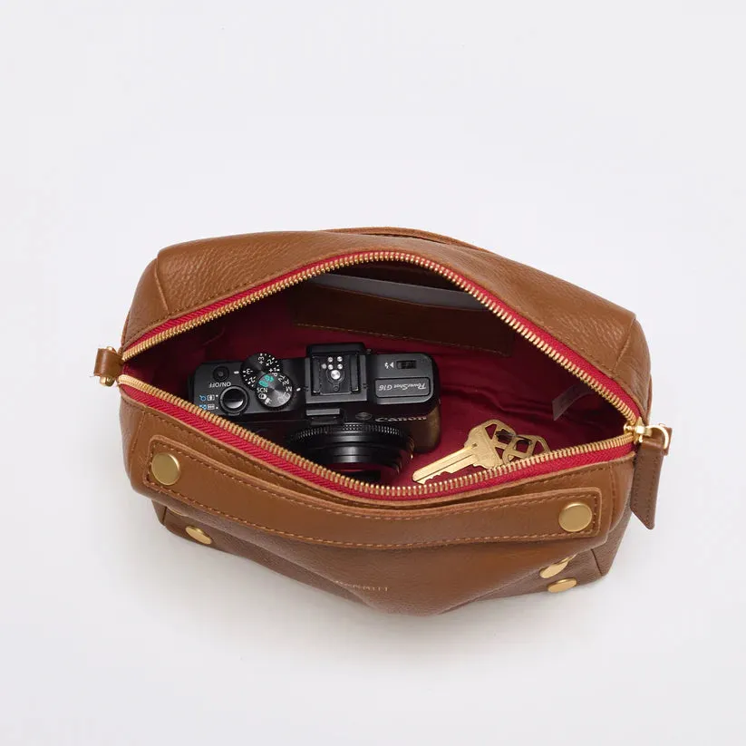 Hammitt Evan Crossbody in Mahogany Pebble