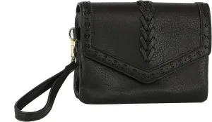 Handbag Republic Stay Trendy with Detachable Strap Crossbody Wristlet in PU Leather for Women