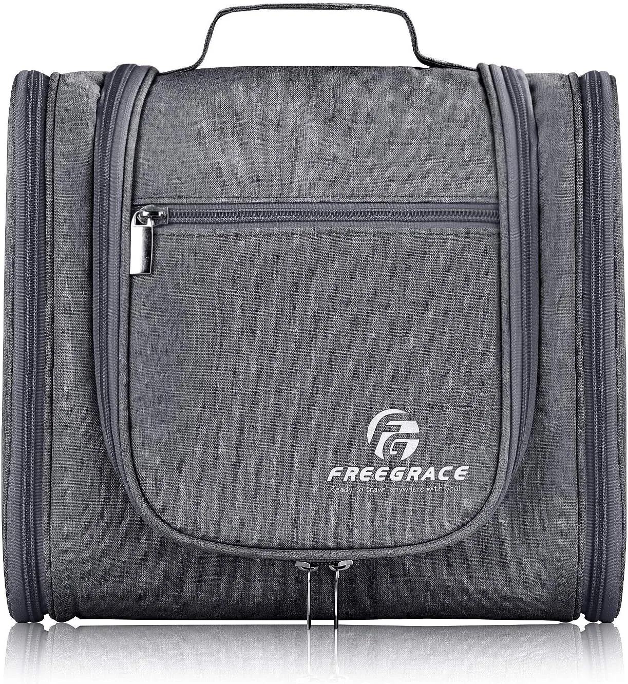 Hanging Toiletry Bag Extra Large Capacity | Premium Travel Organizer Bags For Men And Women | Durable Waterproof Nylon Bathroom, Shower, Makeup Bag For Toiletries, Cosmetics, Brushes