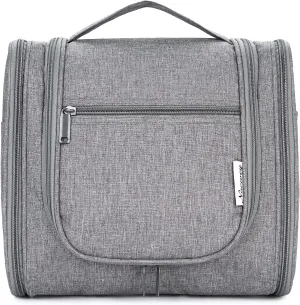 Hanging Toiletry Bag for Women Travel Makeup Bag Organizer Toiletries Bag Men for Cosmetics Essentials Accessories (Large, Grey)