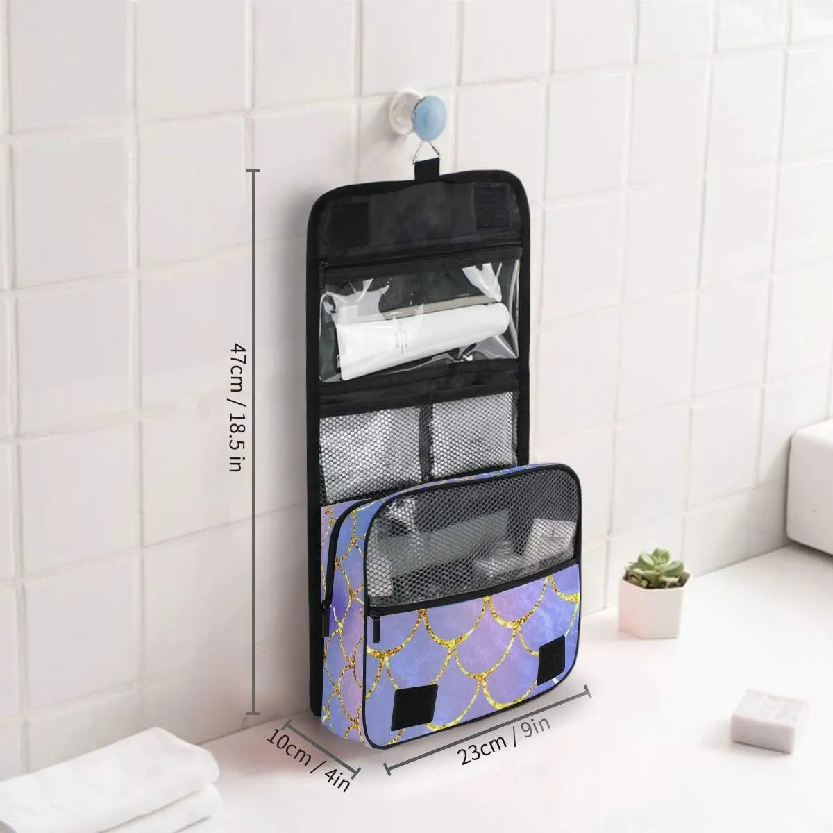 Hanging Travel Toiletry Bag Kit Makeup Case Cosmetics Organizer for Men Women
