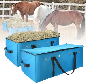 Hay Bale Storage Bag,Heavy Duty 1200D Oxford Fabric Hay Bale Bag Extra Large Hay Bag for Hay Transport and Storage，45x19.7x18.5 Inch