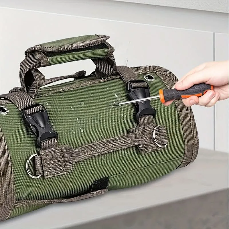 Heavy Duty Roll-Up Tool Bag with Pouches