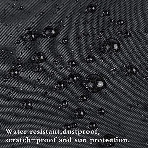 Heavy Duty Waterproof Boat Cover for Yachts Yachts, All Weather Outdoor, 420D Oxford Cloth, Black Fish Ski V-Hull Cover Bag(21-24ft)