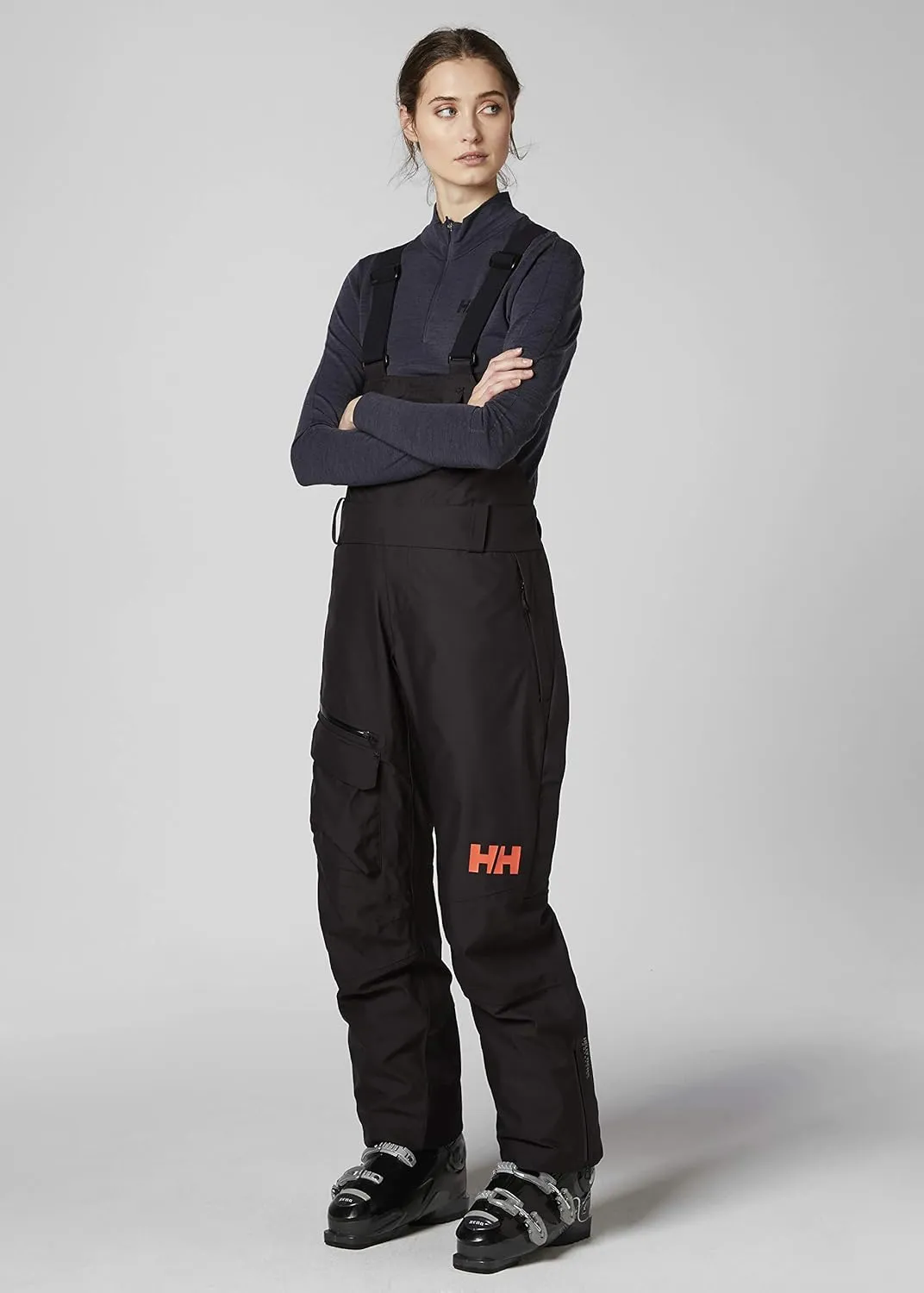 Helly-Hansen Powderqueen Bib Pant - Women's Snow Pant for Skiing, Waterproof, Insulated Winter Gear