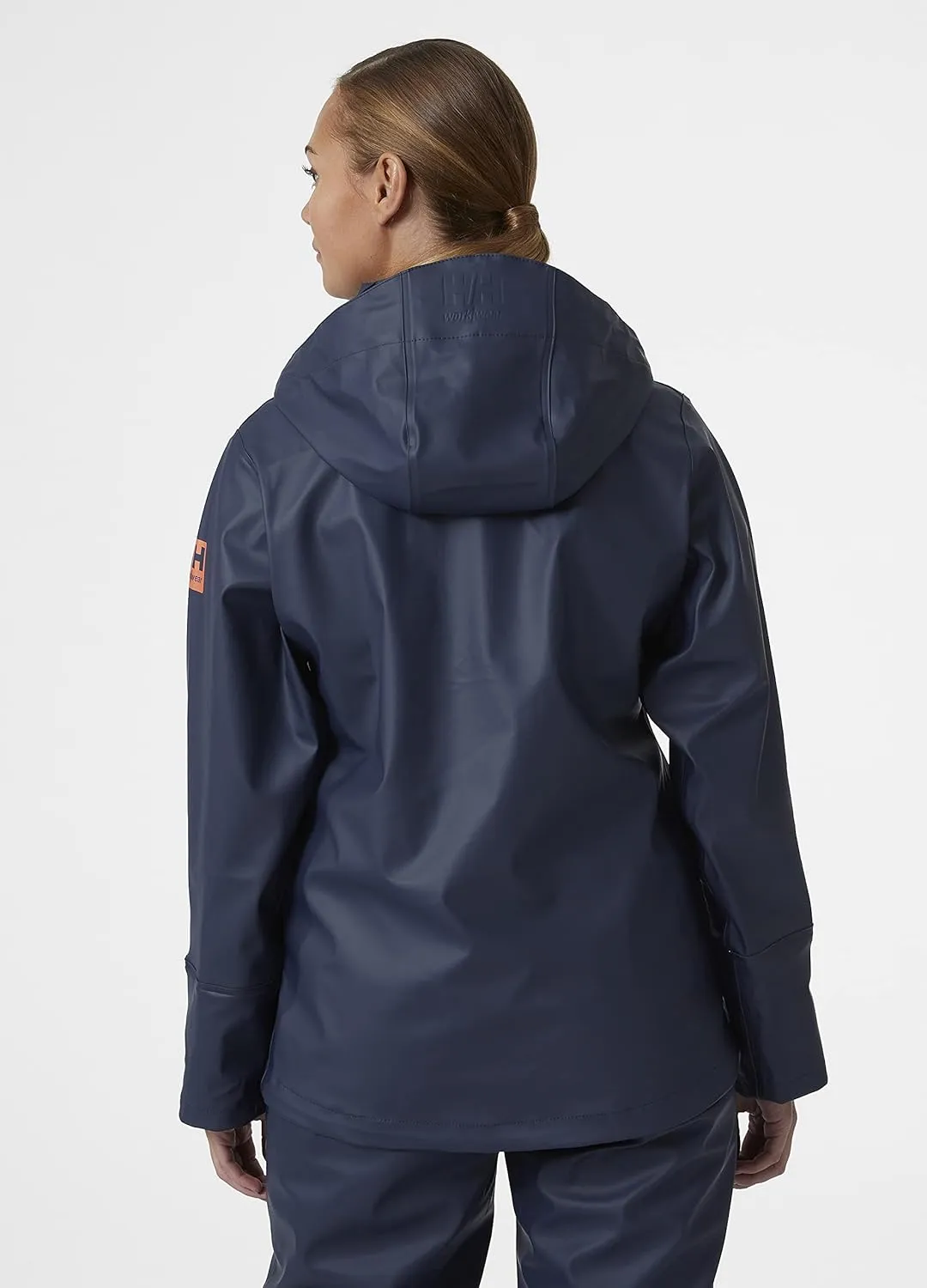 Helly-Hansen Women's Luna/Gale Waterproof Rain Jacket with Adjustable Packable Hood in Collar, Pockets, and Neoprene Cuffs