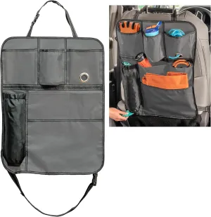 High Road BackPockets Seat Back Organizer - Back of Seat Organizer and Seat Protector with Storage Pockets and Bag Dispensers for Car, SUV, Truck or Van