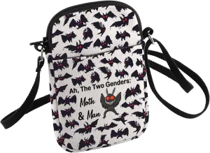 HOLLP Mothman Crossbody Bag Cryptozoology Gift Ah The Two Genders Moth And Man Small Sling Bag Birdman Gift