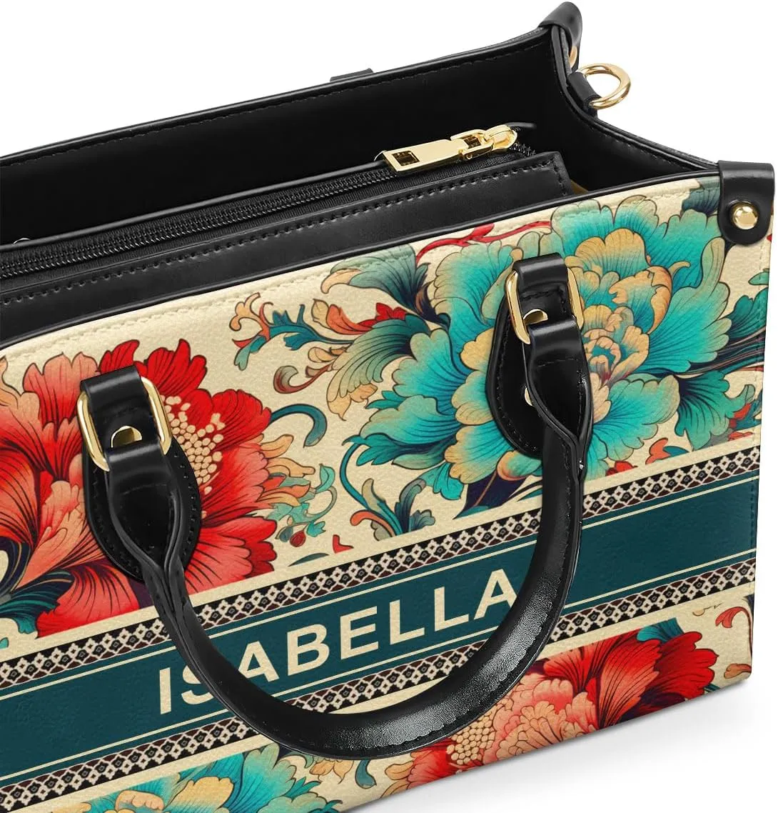 Horoscope - Personalized Leather Handbag For Women, Bohemian, Zodiac, Birthday Gifts - Mothers Day Gifts For Women