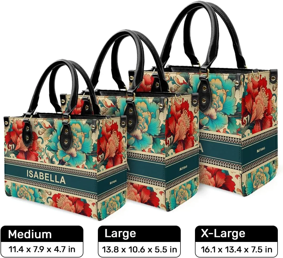 Horoscope - Personalized Leather Handbag For Women, Bohemian, Zodiac, Birthday Gifts - Mothers Day Gifts For Women