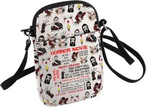 Horror Movie Small Sling Backpack for 90s Halloween Movies Lovers - Crossbody Bag Gift