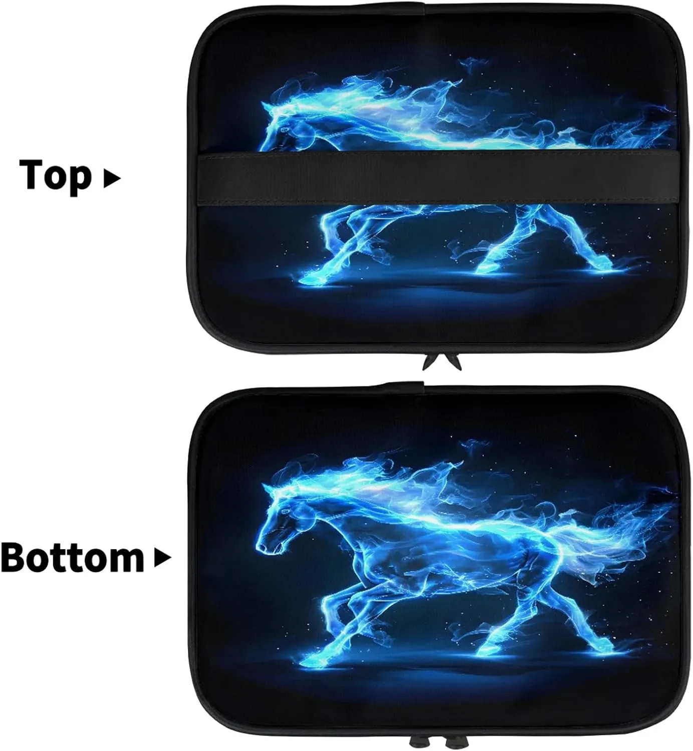 Horse Racing Travel Toiletry Bag Large Capacity Makeup Case Organizer with Handle Cosmetic Case for Women Girls