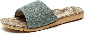 Hwayslon Fashion Unisex Linen Summer Skidproof Indoor Slippers