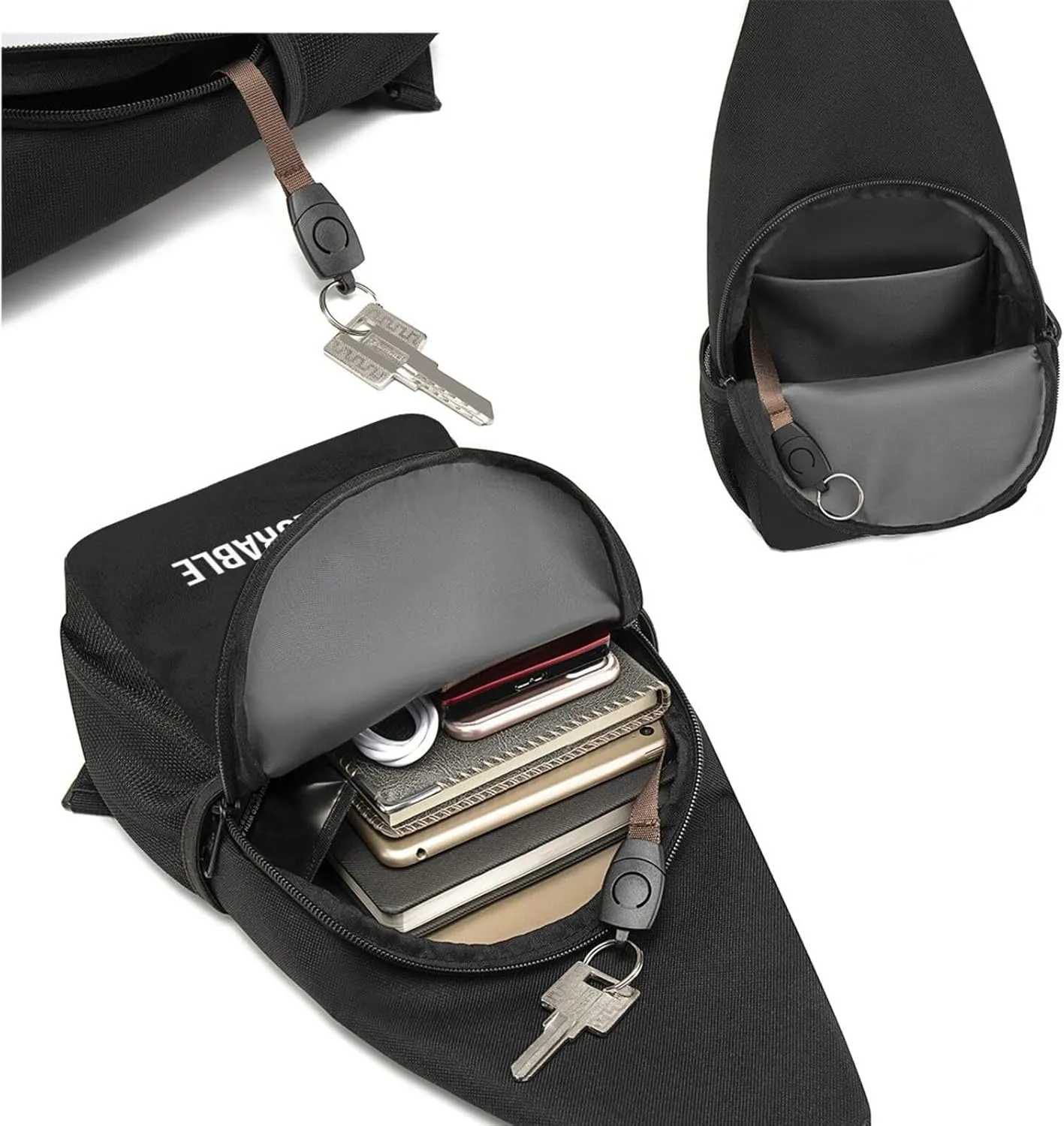 I'M Proud To Be A Deplorable Unisex Chest Bag Lightweight Crossbody Shoulder Bag Travel Pocket
