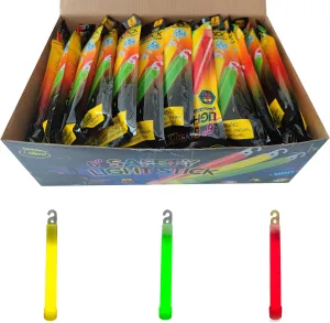 Industrial Grade Glow Sticks(12-90PCS) 6 inches Ultra Bright Emergency Light Sticks for Camping Accessories Hurricane Supplies,Earthquake, Survival Kit More Lasts Over 12 Hours……
