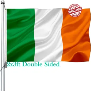 Irish Flag 2x3 Outdoor Double Sided Heavy Duty