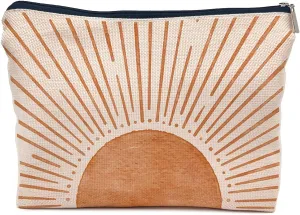 IWXYI Boho Cosmetic Bag,Mid-Century Boho Sunshine Women's Makeup Bag Case Bags Zipper Pouch Travel Toiletry Gifts For Women Teenage Girls