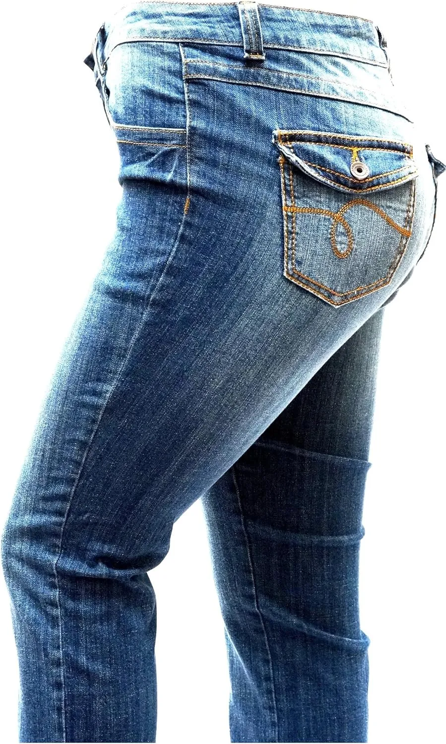 Jack David Y&F Womens Plus Size Curvy Stretch Relaxed Fit Straight/Skinny/Bootcut Denim Jeans Pants