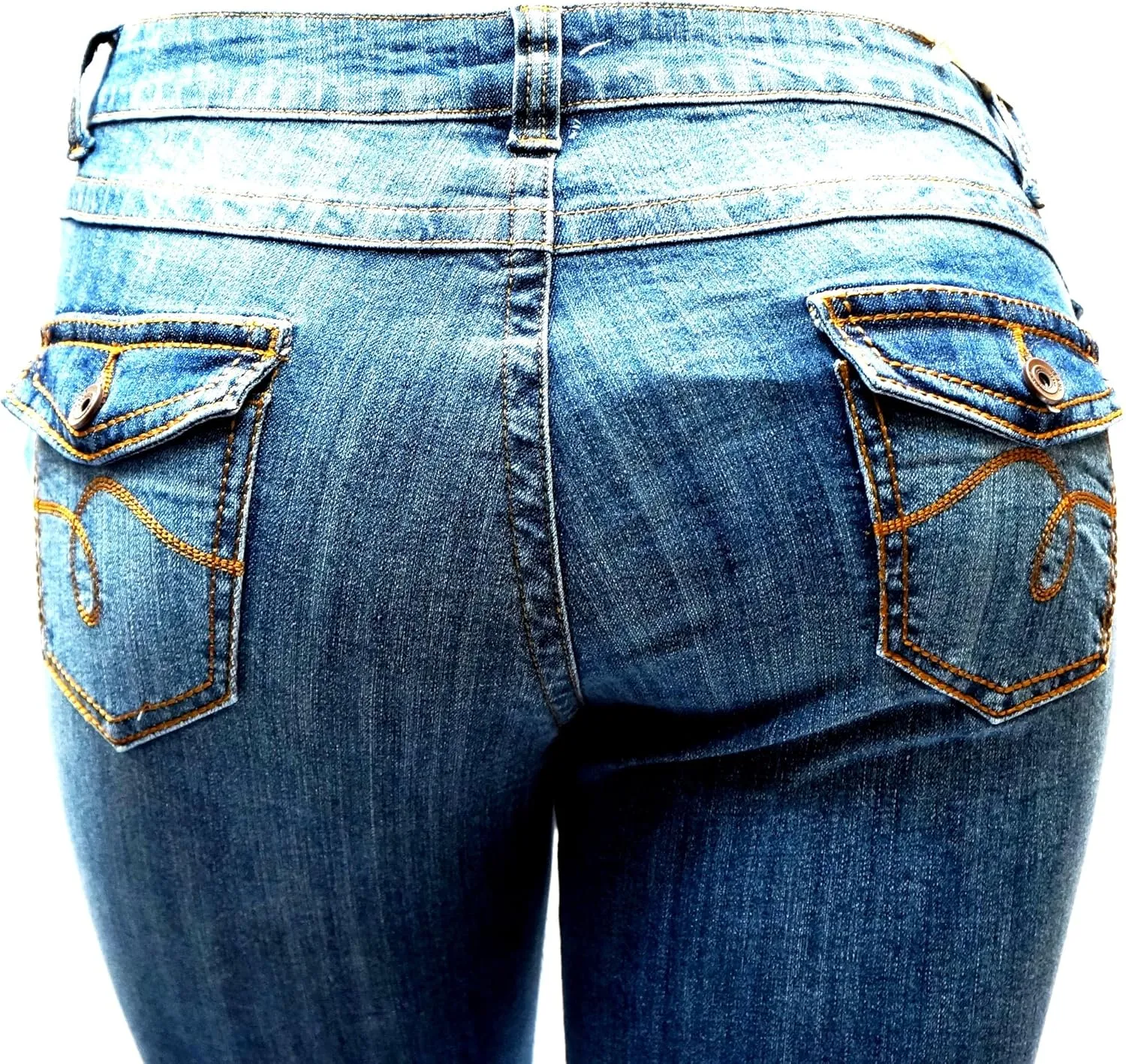 Jack David Y&F Womens Plus Size Curvy Stretch Relaxed Fit Straight/Skinny/Bootcut Denim Jeans Pants