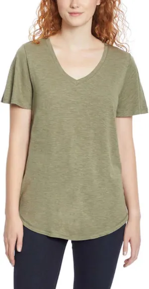 Jessica Simpson Women's Carly Flutter Short Sleeve Tee Shirt