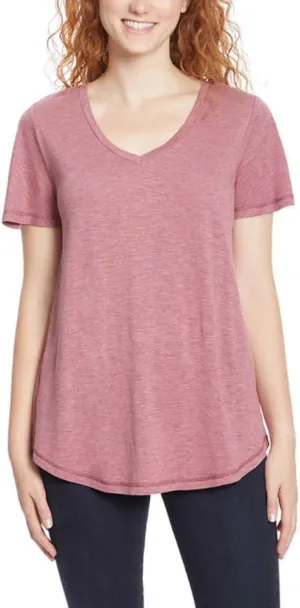 Jessica Simpson Women's Carly Flutter Short Sleeve Tee Shirt