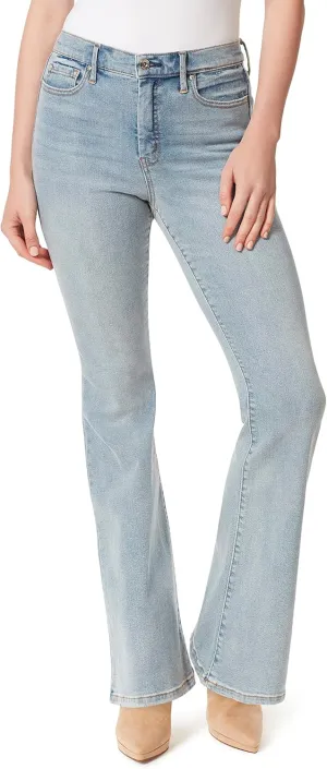 Jessica Simpson Women's Charmed High Rise Fitted Flare Jean Standard