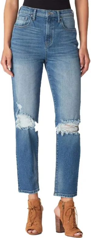 Jessica Simpson Women's Infinite High Rise Slim Straight Leg Jean