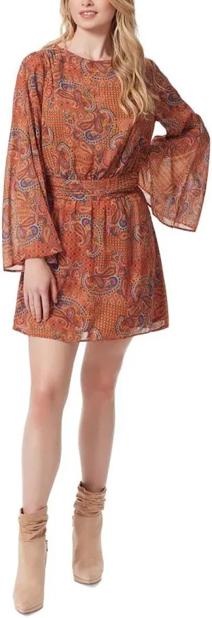 Jessica Simpson Womens Paisley Short Mini Dress