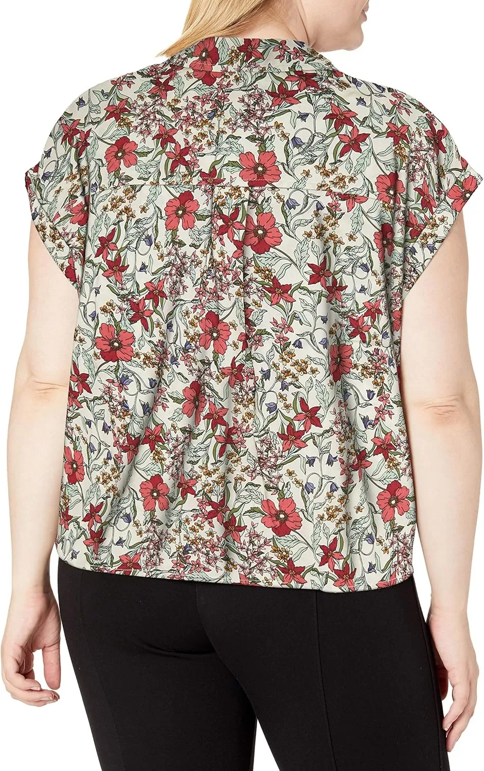 Jessica Simpson Women's Robyn Tie Front Button Down Shirt