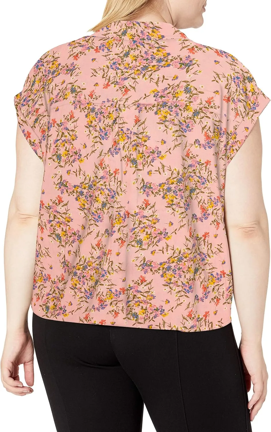 Jessica Simpson Women's Robyn Tie Front Button Down Shirt