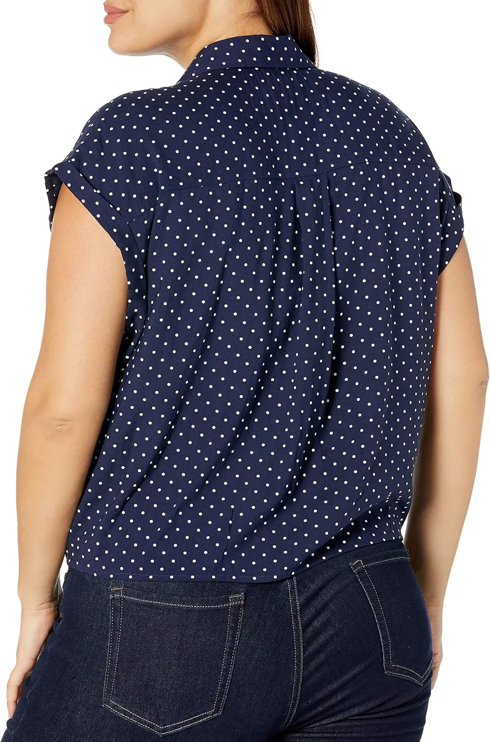Jessica Simpson Women's Robyn Tie Front Button Down Shirt