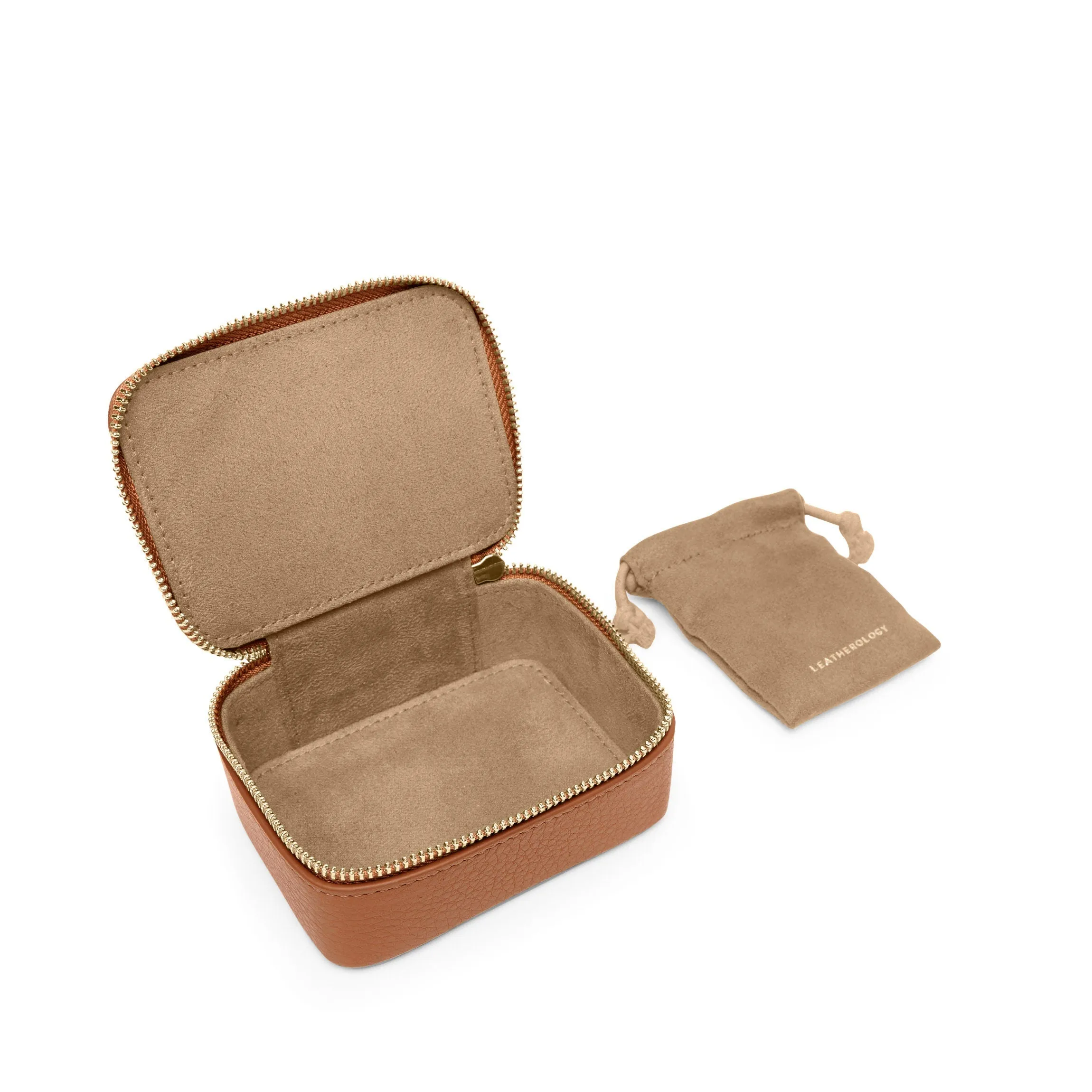 Jewelry Organizer Set Cognac